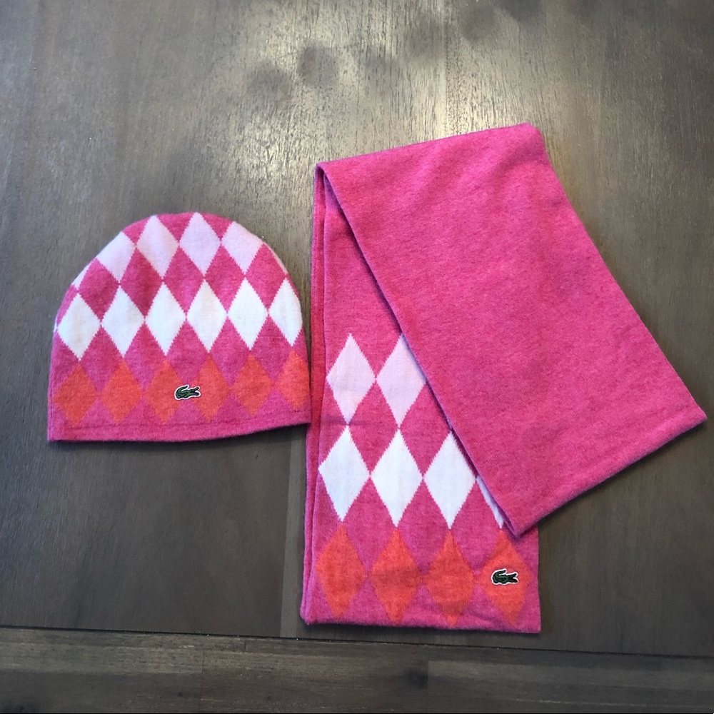Lacoste women’s hat and scarf set